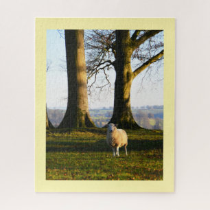 Lonely sheep jigsaw puzzle