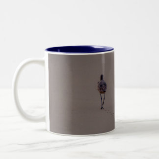 Lonely Shorebird Two-Tone Coffee Mug