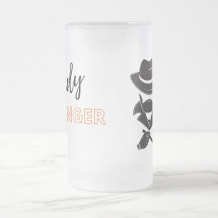 Lonely Stranger Frosted Glass Beer Mug