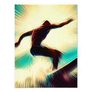 LONELY SURFER PHOTO PRINT