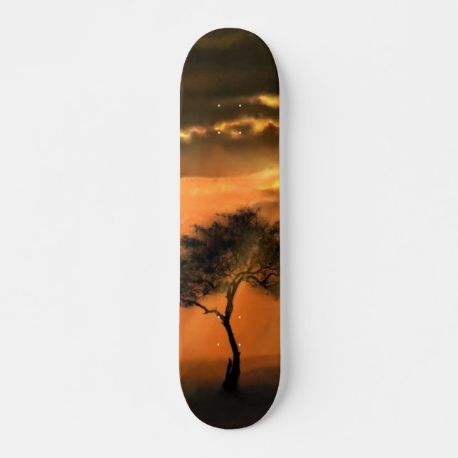 Lonely Tree Sunbeams Skateboard - Sunrise (Front)