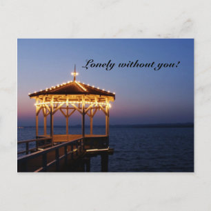 Lonely Without You Romantic Postcard