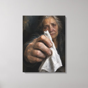 Lonely Woman Emotional Wall Art
