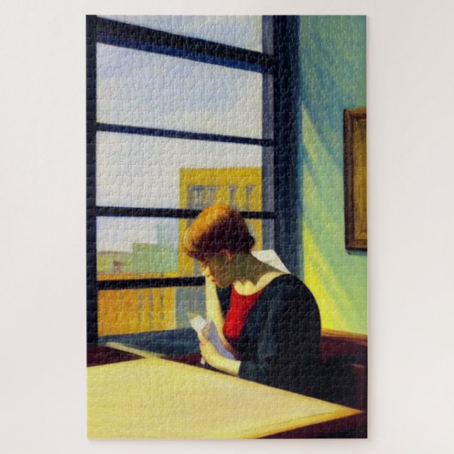 Lonely Woman Writing A Love Letter Jigsaw Puzzle (Vertical)
