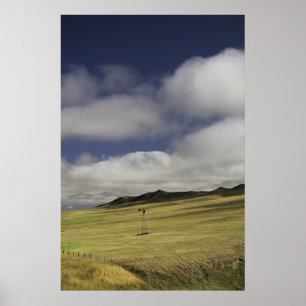 Lonely Wyoming Windmill Print