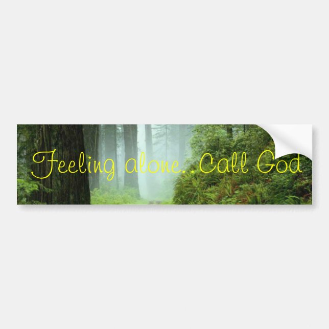 lonelycallgod bumper sticker (Front)