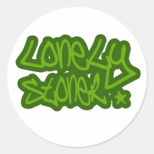 LonelyStoner Classic Round Sticker