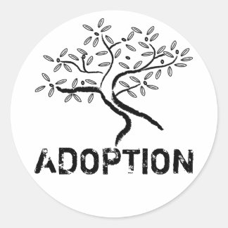 lonelytree, ADOPTION Classic Round Sticker