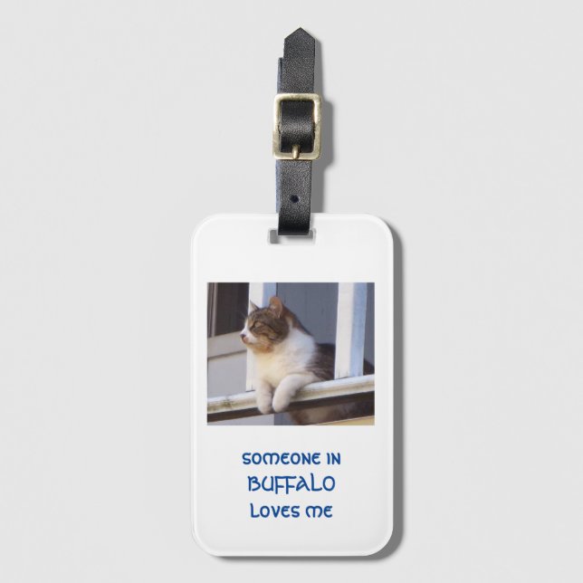 lonesome cat Luggage Tag (Front Vertical)