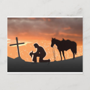 Lonesome Cowboy Postcard