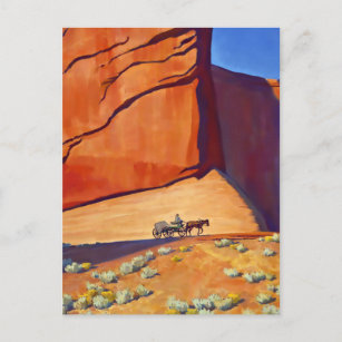 “Lonesome Journey” Western Art by Maynard Dixon Postcard