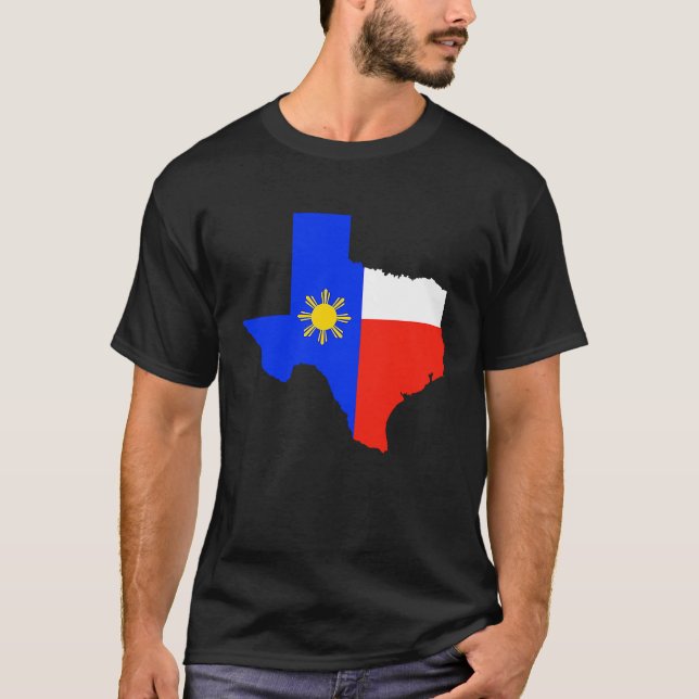 Lonestar Home Sweet Home Filipino Texas T-Shirt (Front)