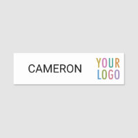 Long 3.5 inch Name Tag Logo Magnetic Professional