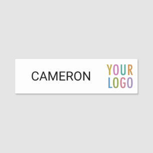 Long 3.5 inch Name Tag Logo Magnetic Professional