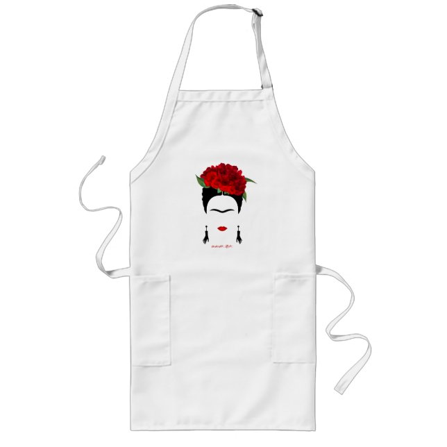 Long Apron Frida Kahlo portrait Mexican artist (Front)