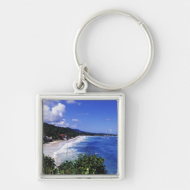 Long Bay, Port Antonio, Jamaica Key Ring (Front)