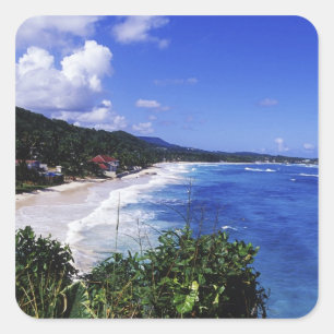 Long Bay, Port Antonio, Jamaica Square Sticker