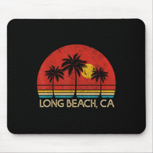 Long Beach California Ca Surfer Retro Vintage Mouse Mat