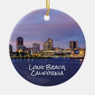 Long beach California Ceramic Tree Decoration
