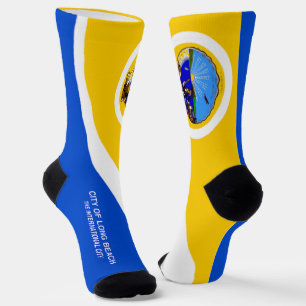 Long Beach (California) city flag Socks