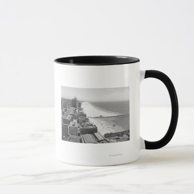Long Beach, California Coastline and Beach Mug (Right)