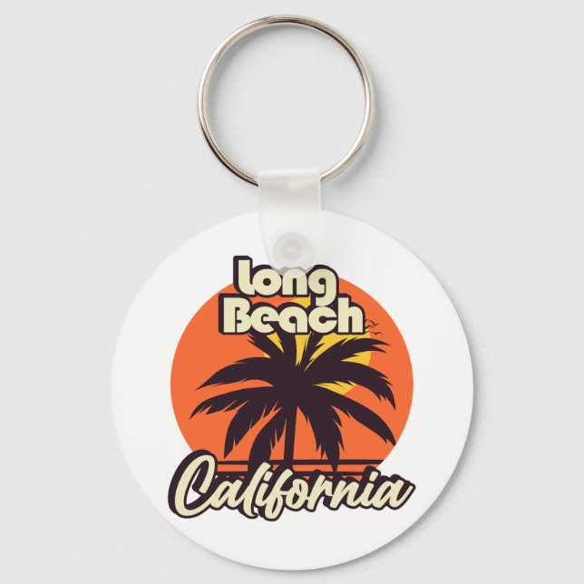 Long Beach California Key Ring (Front)
