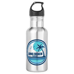 Long Beach California Palm Tree Birds 532 Ml Water Bottle
