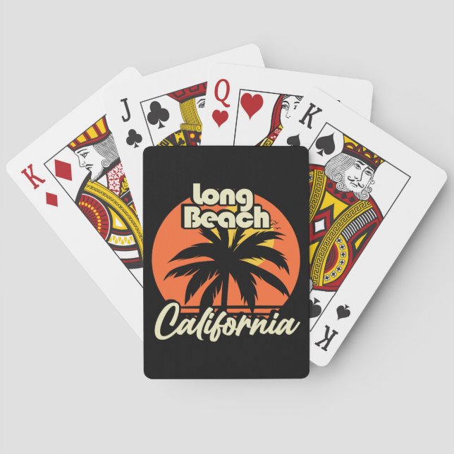 Long Beach California Playing Cards (Back)