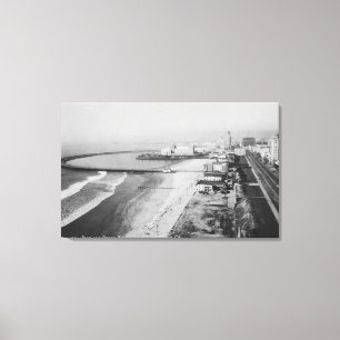 Long Beach, California Rainbow Pier and Ocean Canvas Print