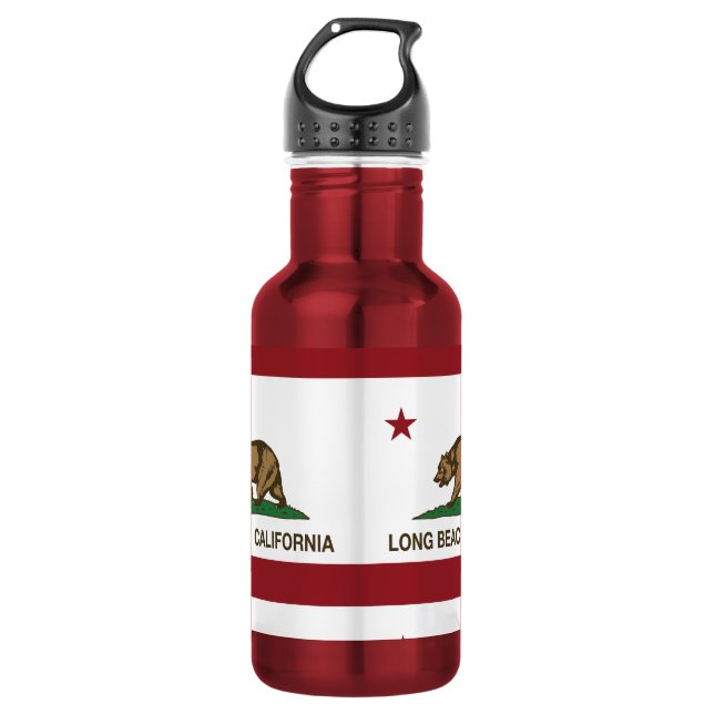 Long Beach California Republic Flag 532 Ml Water Bottle