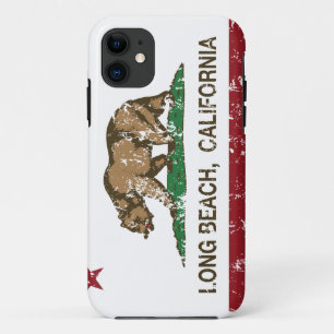 Long Beach California Republic Flag iPhone 11 Case