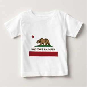 Long Beach California Republic Flag T-shirt