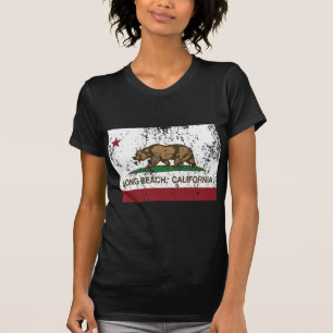 Long Beach California Republic Flag T-shirt
