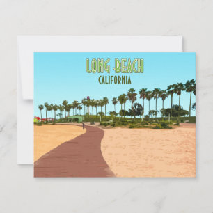 Long Beach California Shoreline Aquatic Park Card