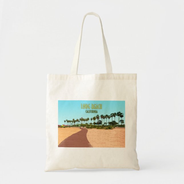 Long Beach California Shoreline Aquatic Park Tote Bag (Front)