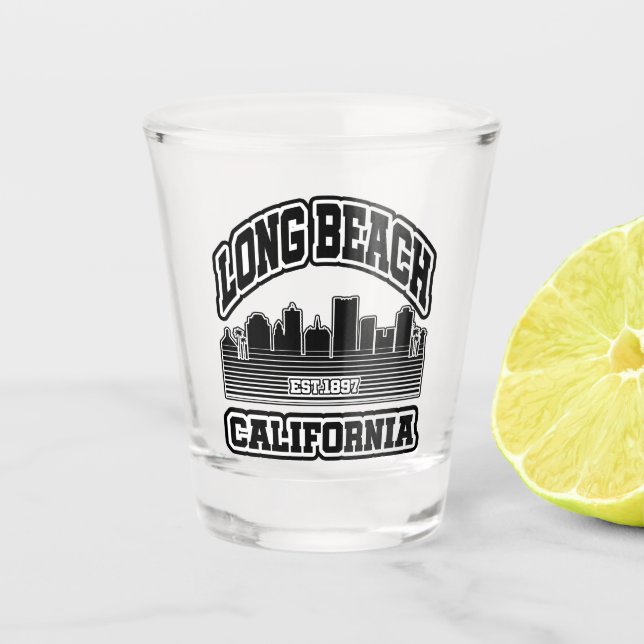 Long Beach,California Shot Glass (Front)
