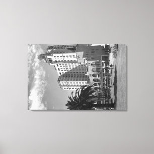 Long Beach, California Wilton Hotel Photograph Canvas Print