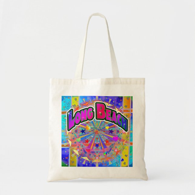 Long Beach Cosmic Unity Tote Bag (Front)