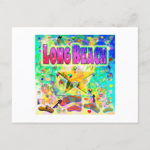 Long Beach Epoch Hour Holiday Postcard