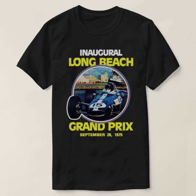 Long Beach Grand Prix 1975  T-Shirt (Design Front)