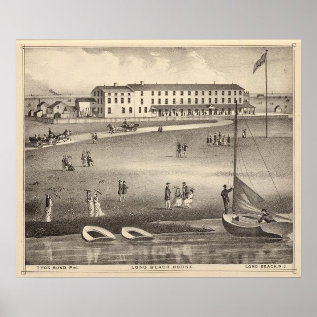 Long Beach House, Long Beach, NJ Poster (Front)