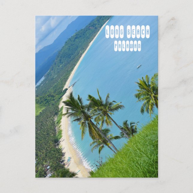 Long Beach in Palawan Postcard (Front)