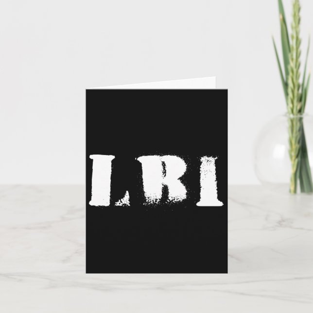 Long Beach Island  Card (Front)