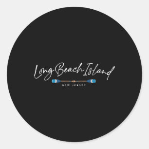 Long Beach Island Lbi New Jersey Beach Classic Round Sticker