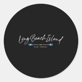 Long Beach Island Lbi New Jersey Beach Classic Round Sticker
