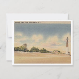 Long Beach Island NJ, Barnegat Light 1946 Inspired Postcard