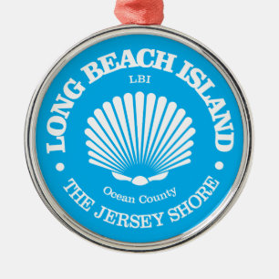 Long Beach Island (seashell) Metal Tree Decoration