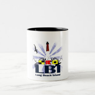 Long Beach Island. Two-Tone Coffee Mug