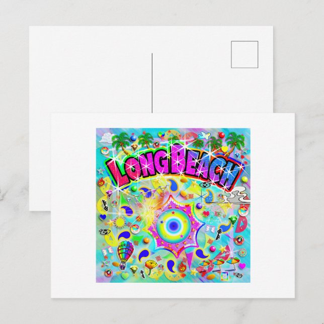 Long Beach Mystic Dance  Holiday Postcard (Front/Back)