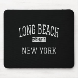 Long Beach New York Ny Vintage  Mouse Mat
